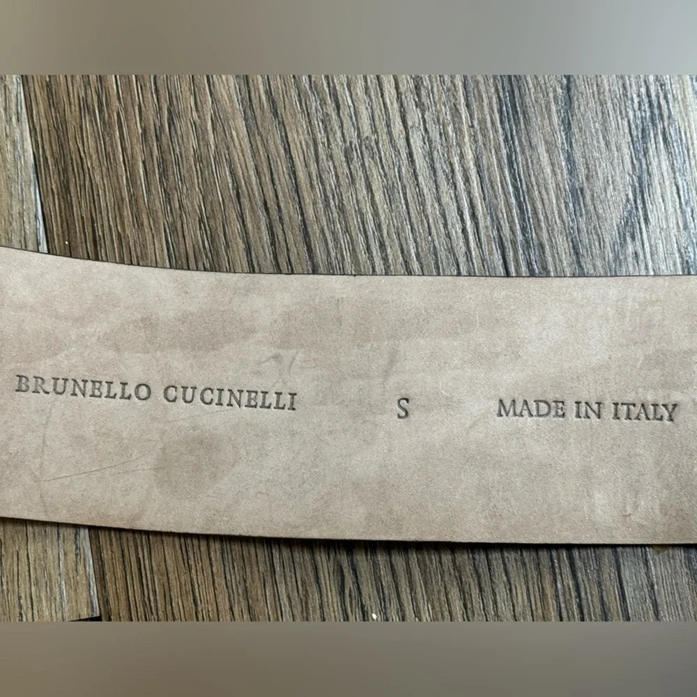 Brunello Cucinelli Wide Fold Detail Brown Women's Belt 🌟